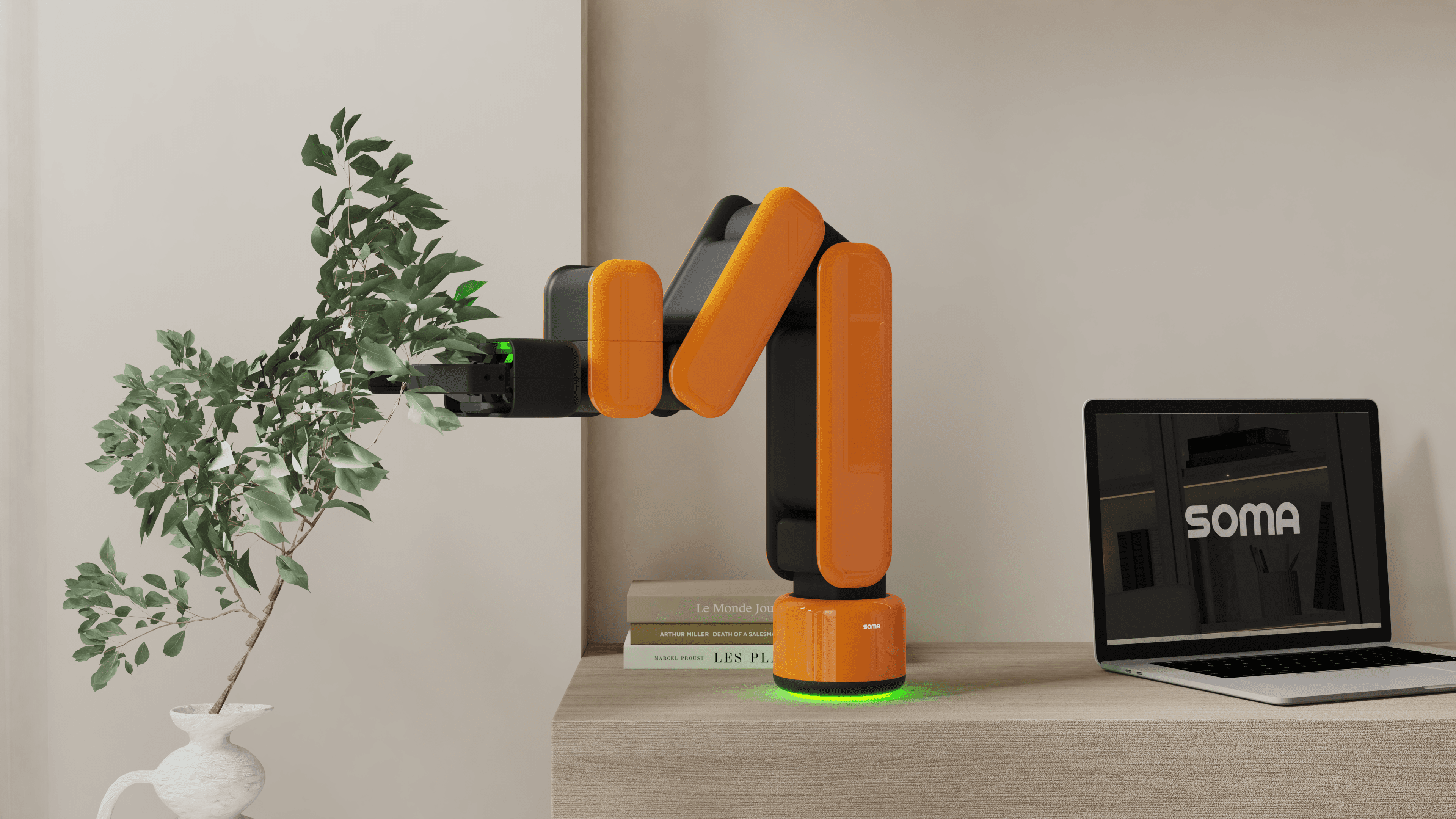 SOMA dual-arm tabletop robot